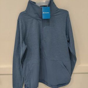NWT Columbia Men's Lightweight 3/4 Zip Windbreaker Blue Size XL $120 DD143